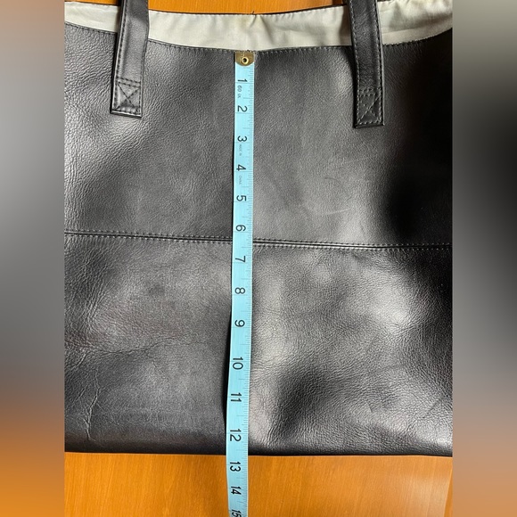 Liel Genuine Leather Large Tote Bag Hand Made in Columbia Black Color 20”X13”X7” - Picture 11 of 15